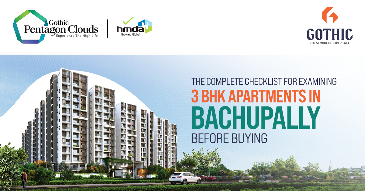 3 BHK apartments in Bachupally
